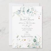 Eucalyptusbladeren en Vrijgezellenfeest van blader Kaart (Voorkant)