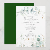 Eucalyptusbladeren en Vrijgezellenfeest van blader Kaart (Voorkant / Achterkant)