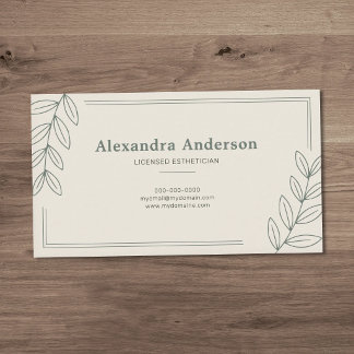 Eucalyptusbladeren - Estheetician Visitekaartje