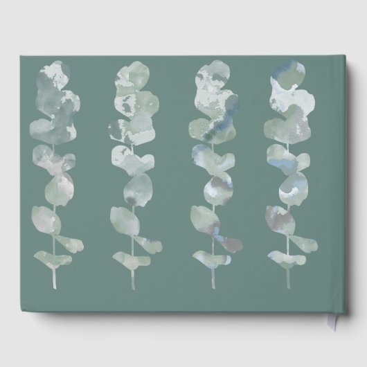 Eucalyptusbladeren Gastenboek (Achterkant)