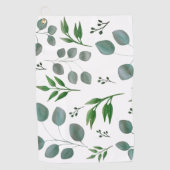 Eucalyptusbladeren Golfhanddoek (Voorkant)