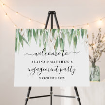 Eucalyptusbladeren Goud Glitter Verlovingsfeestje