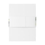 Eucalyptusbladeren Gouden Geometrisch Uitnodigingen Wikkel (Achterkant Voorbeeld)