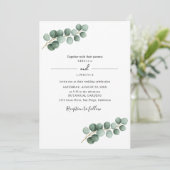 Eucalyptusbladeren groen kaart (Staand voorkant)