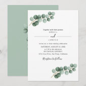 Eucalyptusbladeren groen kaart (Voorkant / Achterkant)