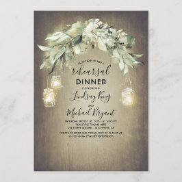 Eucalyptusbladeren groen rustieke repetitiediner kaart