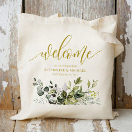 Eucalyptusbladeren groene boodschappentassen tote bag