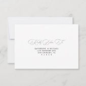 Eucalyptusbladeren groene huwelijks-RSVP-kaart Kaart (Achterkant)