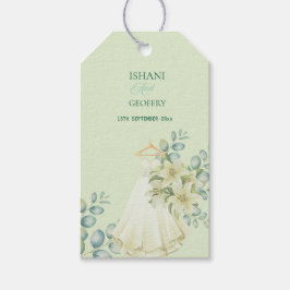 Eucalyptusbladeren Groene Huwelijks Welkomstbord Cadeaulabel
