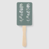 Eucalyptusbladeren Handwaaier (Achterkant)