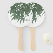 Eucalyptusbladeren Handwaaier (Voorkant en achterkant)
