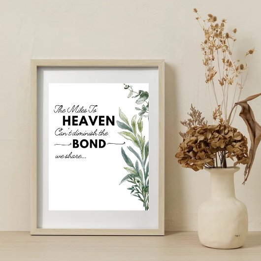 Eucalyptusbladeren In Liefdevolle Herinnering Poster