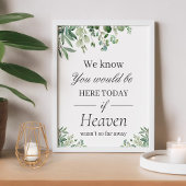 Eucalyptusbladeren In Liefdevolle Herinnering Trou Poster