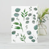 Eucalyptusbladeren Kaart (Staand voorkant)