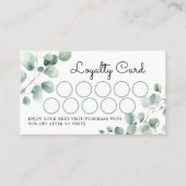 Eucalyptusbladeren Klantenkaartje (Voorkant)