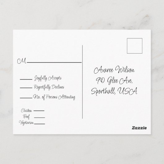 Eucalyptusbladeren met gouden accenten en Lijst Briefkaart (Achterkant)