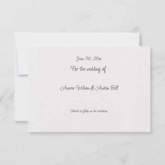 Eucalyptusbladeren met gouden accenten en Lijst Save The Date (Achterkant)