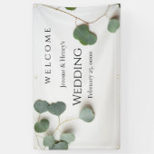 Eucalyptusbladeren met tekstruimte spandoek (Verticaal)