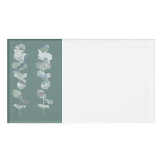 Eucalyptusbladeren Naambadge (Voorkant)