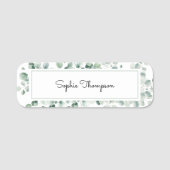 Eucalyptusbladeren Naamplaatje (Voorkant)