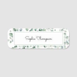 Eucalyptusbladeren Naamplaatje