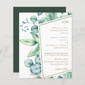 Eucalyptusbladeren Natuurlijke groene bruiloft Chi (Voorkant / Achterkant)