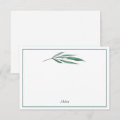 Eucalyptusbladeren Notitiekaartje (Voorkant / Achterkant)