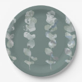 Eucalyptusbladeren Papieren Bordje (Voorkant)