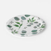 Eucalyptusbladeren Papieren Bordje (Gekanteld)