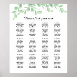 Eucalyptusbladeren. Poster voor weddenschappen