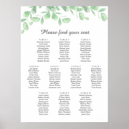 Eucalyptusbladeren. Poster voor weddenschappen