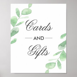 Eucalyptusbladeren. Poster voor weddenschappen en 