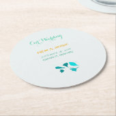 Eucalyptusbladeren Ronde Kartonnen Onderzetter (Gebogen)