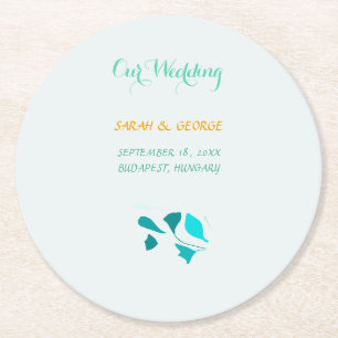 Eucalyptusbladeren Ronde Kartonnen Onderzetter