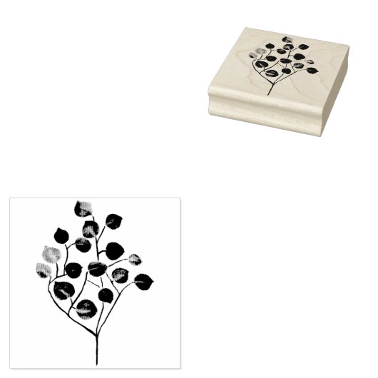 Eucalyptusbladeren Rubberstempel (Gestempeld)