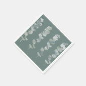 Eucalyptusbladeren Servet (Hoek)