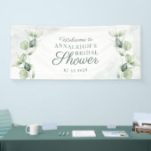 Eucalyptusbladeren Succulent Foliage Vrijgezellenf Spandoek (Beurs)