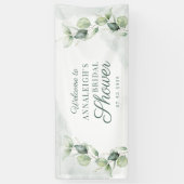 Eucalyptusbladeren Succulent Foliage Vrijgezellenf Spandoek (Verticaal)