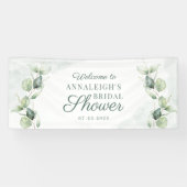 Eucalyptusbladeren Succulent Foliage Vrijgezellenf Spandoek (Horizontaal)