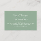 Eucalyptusbladeren Visitekaartje (Achterkant)