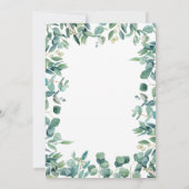 Eucalyptusbladeren voor Spaanse bruiloft Nuestra B Kaart (Achterkant)