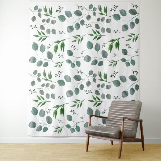 Eucalyptusbladeren Wandkleed (In situ)