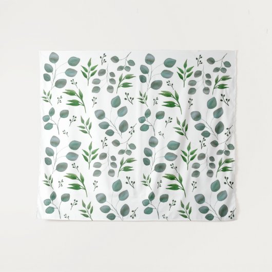 Eucalyptusbladeren Wandkleed (Voorkant (horizontaal))