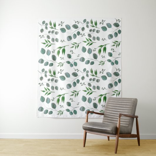 Eucalyptusbladeren Wandkleed (In situ)