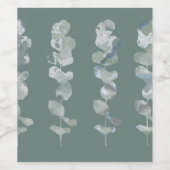 Eucalyptusbladeren Wijn Etiket (Enkel label)