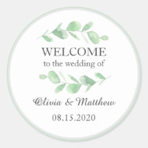 Eucalyptusbladeren. Woodland gewoon bruiloft Welko