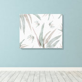Eucalyptusbladerenpatroon Canvas Afdruk (Insitu (Houten vloer))