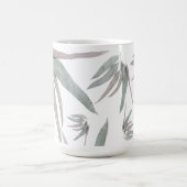 Eucalyptusbladerenpatroon Magische Mok (Midden)