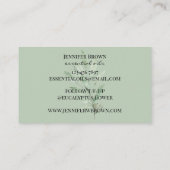 eucalyptusbladventilator etherische olie visitekaartje (Achterkant)