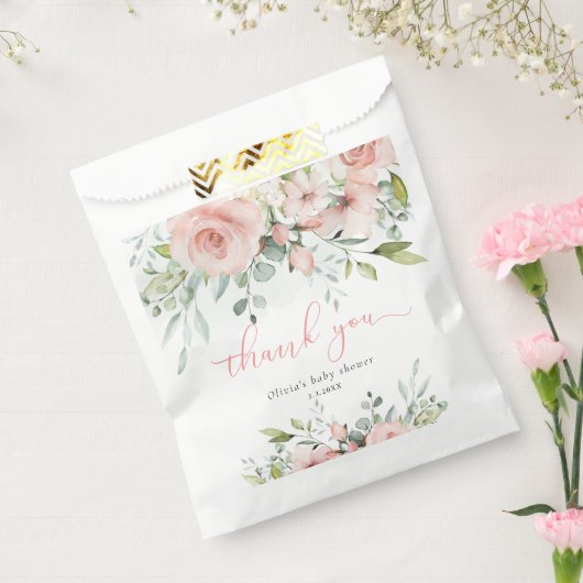 Eucalyptusblos florale baby in bloei baby shower bedankzakje (Gezegeld)